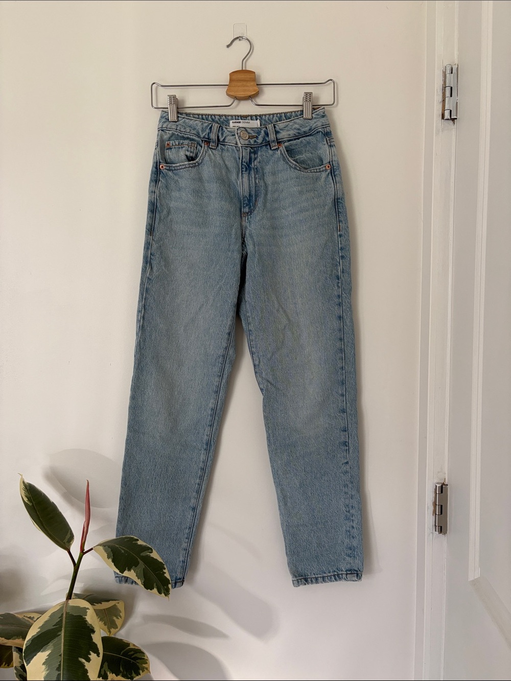 Garage Light Blue Straight Leg Jeans